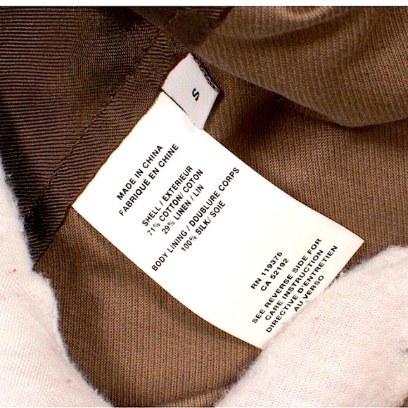 Helmut Lang Sleeveless Cotton Linen Trenchcoat Rain Jacket In Khaki - Picture 7 of 8